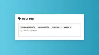 How to Create Input Tags in HTML CSS & JavaScript  Tags Input Box in JavaScript