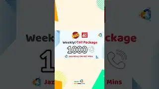 Jazz Weekly Call Package | Rs. 100 PKR | 1000 Mins | What Information