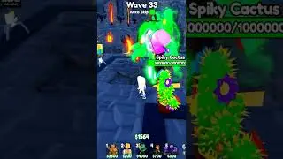 Самый редкий ТИТАН КАКТУС против БЕСКА🙀#roblox #toilettowerdefence #роблокс  #ттд #toilet #shorts