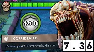 Insane HP Life Stealer 7.36 New Buff🔥🔥🔥+1000 Stacks | Dota 2 Gameplay