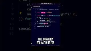 🥰🥰 International Currency Formatter in JavaScript ES6 #shorts #programming #javascript #coding