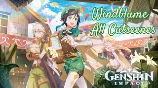 Genshin Impact | Windblume Festival Event 1.4 | All Cutscenes