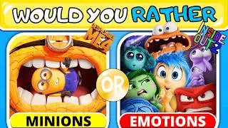 Would You Rather... INSIDE OUT 2 vs DESPICABLE ME 4