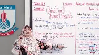 Class 9 & 10 - English Grammar - Lecture 24 - Direct-Indirect Speech - Allied School