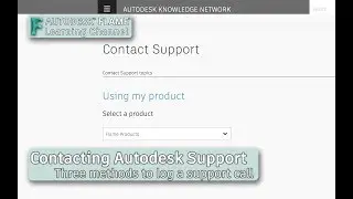 Contacting Autodesk Support - January 2019