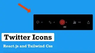 Build Twitter Icons with React.js and Tailwind Css 2023