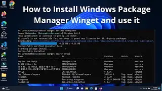 How To Install Windows Package Manager WINGET and Use it to install any softwares through ComandLine