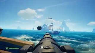 funni cannonball gives me a hair cut - sea of thieves