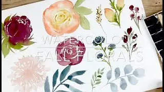 Watercolour Fall Florals