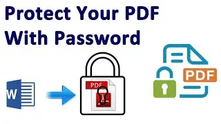 how to create password protected pdf file using word