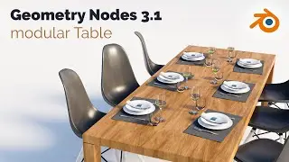 Distribute Objects on a procedural table with Geometry Nodes - Blender Tutorial