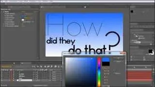 after effects tutorial how to create a intro text animation _ greenscreen keying (FULL)