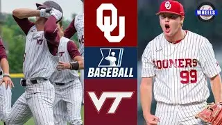 Oklahoma vs #4 Virginia Tech Highlights | Super Regional Game 1 | 2022 College Baseball Highlights