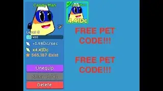 NEW SECRET FREE PET CODE In Roblox Clicker Simulator