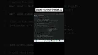 Create  your own chatbot using python #chatbot #chatgpt #automation #shorts