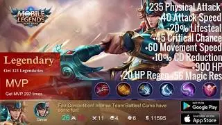 Mobile Legends : Legendary MVP Zilong Best Item Build & Strategies Guide | Unstoppable | Godlike