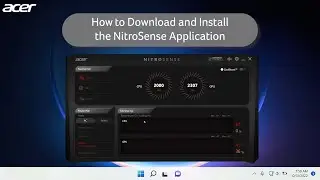 How to Install NitroSense