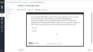 AWS Academy Cloud Foundation - Module 2 Knowledge Check - 2022 Version