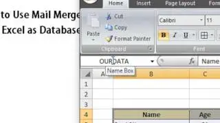 How to Use Mail Merge With Excel as Database