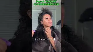 Seamless 3 in 1 half wig install for natural curly hairstyle tutorial