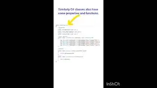 What is a class in C#?