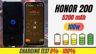 Honor 200 Battery Charging Test | 100W charger vs 5200 mAh