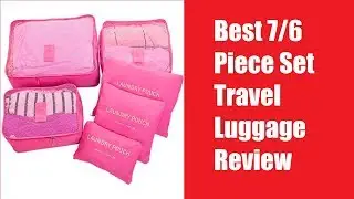 Best 7/6 Piece Set Travel Organizer Luggage Review - hopsooken packing cubes reviews