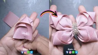 HOW TO MAKE HAIR BOWS EASY #44