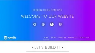 HTML & CSS Website Design - Sticky Dropdown Menu - Built with HTML5, CSS3, Bootstrap 4, & VS Code