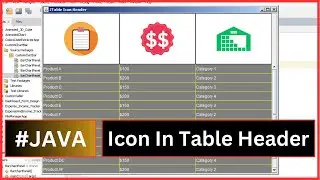 Java JTable Header With Icons - How to Add Images To JTable Header Cells In Java Netbeans