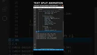 Text Split Animation | HTML CSS