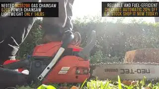 NEOTEC NCS6200 Chainsaw Sawing Test