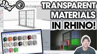 How to Create TRANSPARENT MATERIALS in Rhino 3D!