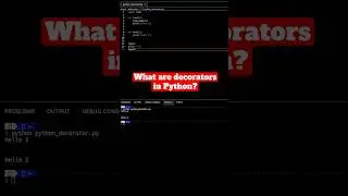 What are decorators in Python? #pythonforbeginners #pythonlanguage