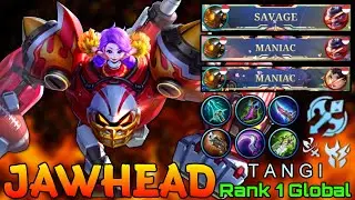 SAVAGE & MANIAC! Jawhead Delete the Enemies! - Top 1 Global Jawhead by T A N G I - Mobile Legends