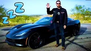 CORVETTE Night Drive on a Dark Desert Highway