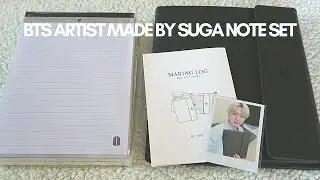 BTS ARTIST MADE BY COLLECTION - Suga Yoongi Note Set! Unboxing and photocard!