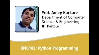 Python Lectures 01 KNC402