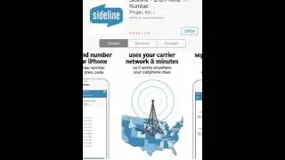 Sideline -FREE 2nd Number For Your iPhone! Text & Call FREE!!