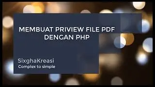 MEMBUAT PREVIEW FILE PDF DENGAN PHP