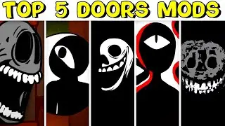 Top 5 DOORS Mods #2 - Friday Night Funkin' x Roblox