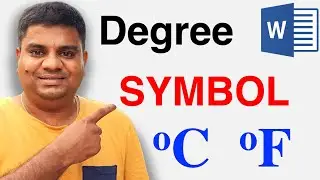 How to type - Degree Symbol on Keyboard