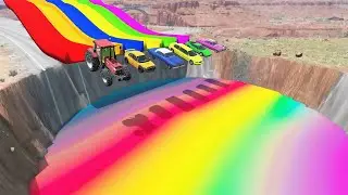 Small & Big Cars vs Giant Road Pit – BeamNG.Drive