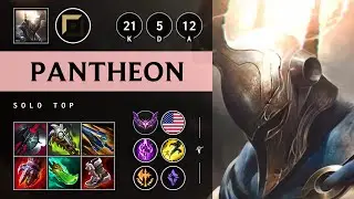 Pantheon Top vs Aatrox: Triple Kill, Legendary - NA Master Patch 14.16