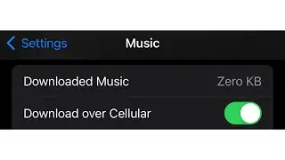 How To Enable Download Over Cellular For Apple Music On iPhone