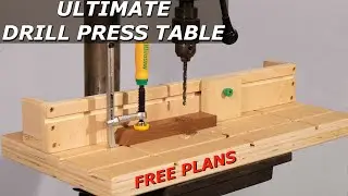 DIY Drill Press Table and Fence - Easy Shop Project