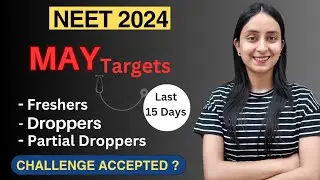 NEET 2024: May Challenge | Last 15 Days Target List 🔥