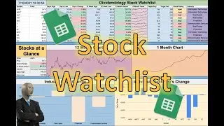 How to Create a Stock Watchlist/Stock Screener in Google Sheets! (Step by Step)