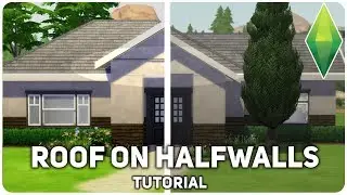 Split Level Roofing | The Sims 4 Tutorial | Roofs & Halfwalls