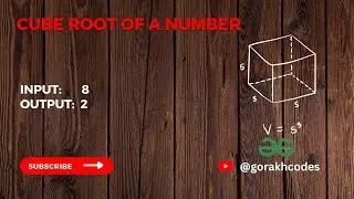 Cube root of a number || @GeeksforGeeks  || Problem Solving || Solution || Gorakh Codes